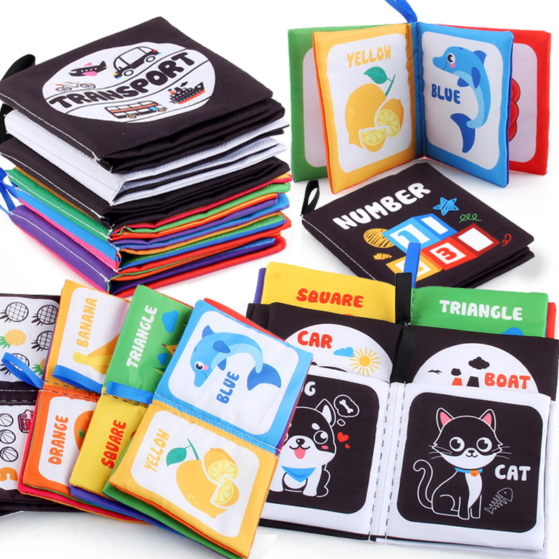 Kids Early Education Books - Yenidoğan bebek bez kitap 0-12 ay