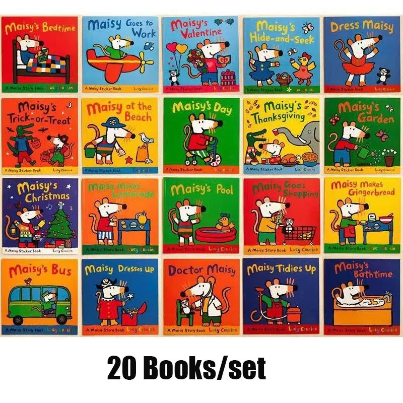 Kids Early Education Books - 20 kitap/Set Maisy fare İngilizce resim
