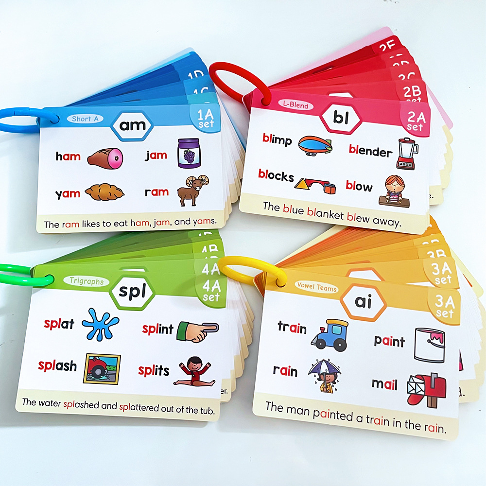 Kids Education Words - Çocuklar İçin Ses Bilgisi Öğrenme Kartları