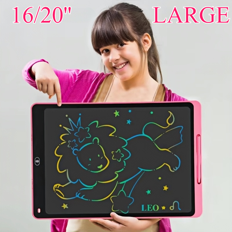 Kids Education Tablets - 16/20 inç LCD çizim tahtasında yazma