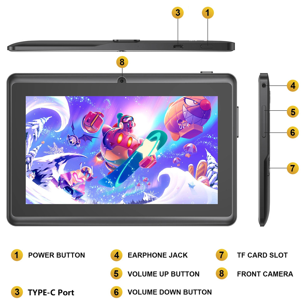 Sıcak Satış 7 Inç Çocuk Tablet - Kids Education Tablets incelemesi ve fiyatı